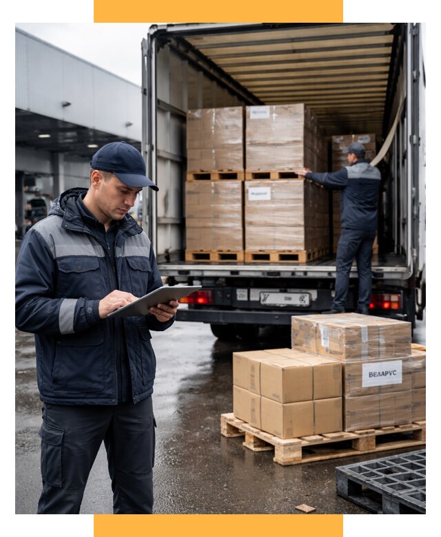 Доставка грузов из Беларуси от 16289 р. логистика СетСервис-Крп