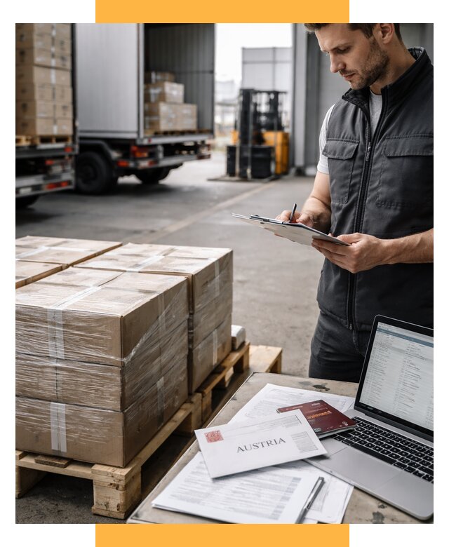 Доставка в Австрию от 70584 р. Логистика и экспорт СетСервис-Крп