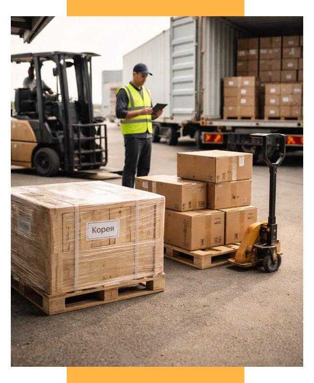 Доставка грузов в Корею из России от 38007 р. | СетСервис-Крп