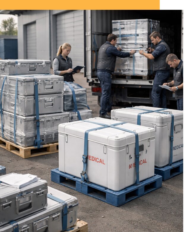 Перевозка медицинского оборудования по всему миру от 16289 руб