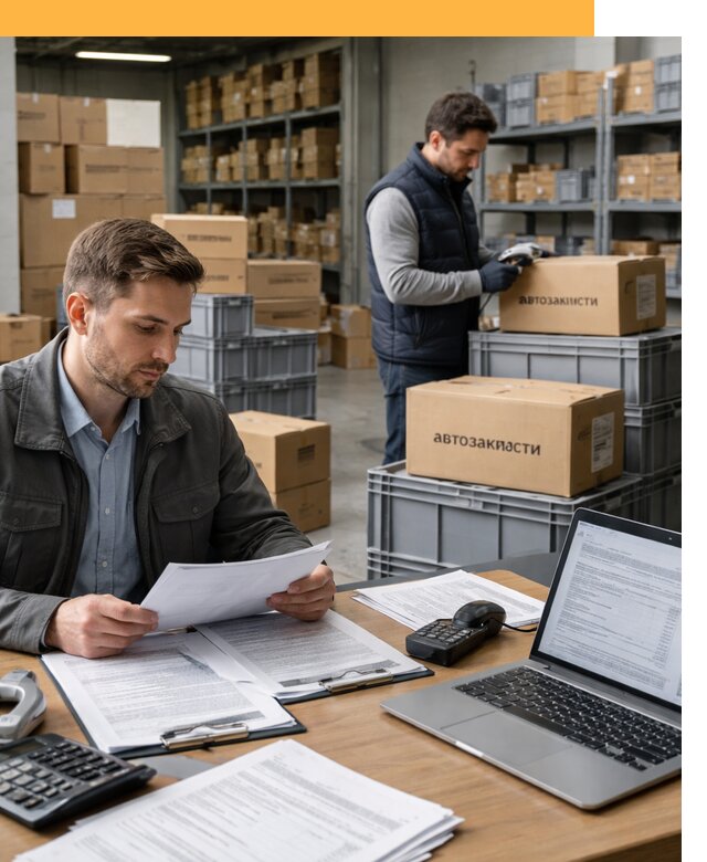 Таможенное оформление автозапчастей по выгодным тарифам от 9230